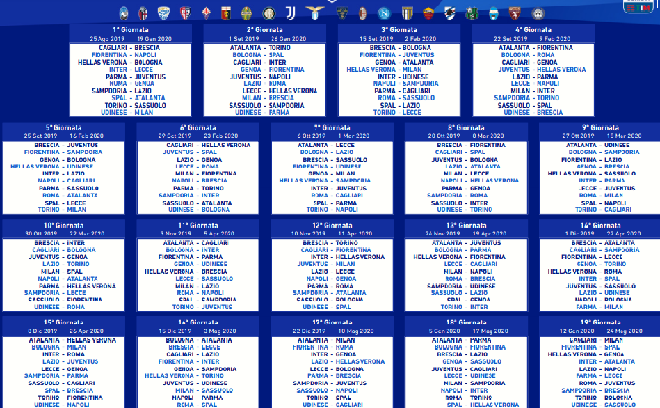 Calendario da rivedere