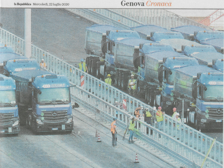 Quei camion tutti blu
