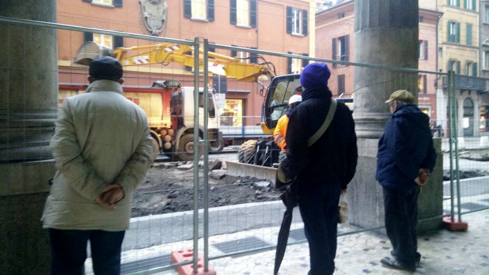 Uno zoom sul cantiere