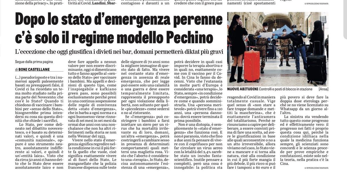 Ogni tanto, sui giornali
