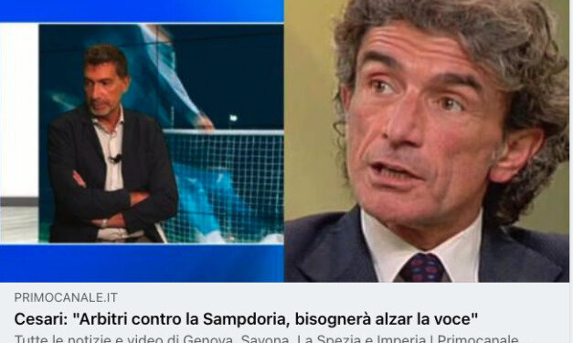 Cesari sulla Sampedoria