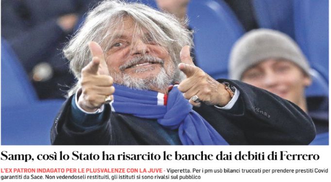 Perchè la Sampdoria è così aiutata?